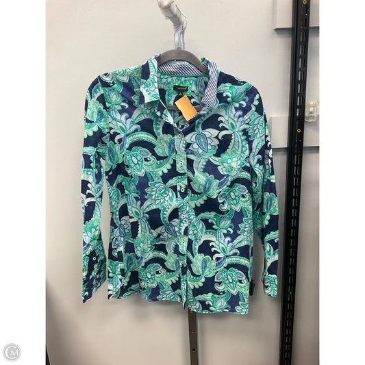 Top Long Sleeve Basic By Talbots In Multi-colored, Size: M