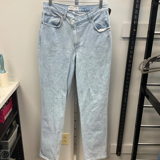 Jeans Boot Cut By Abercrombie And Fitch In Blue Denim, Size: 10