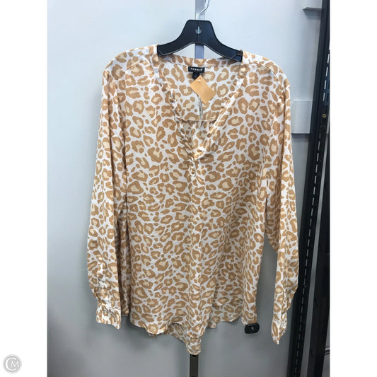 Top Long Sleeve By Torrid In Animal Print, Size: 2x
