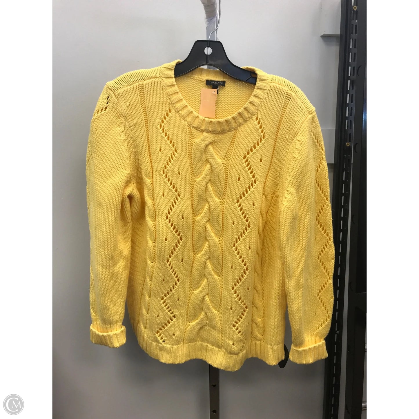 Sweater By Talbots In Yellow, Size: Lp