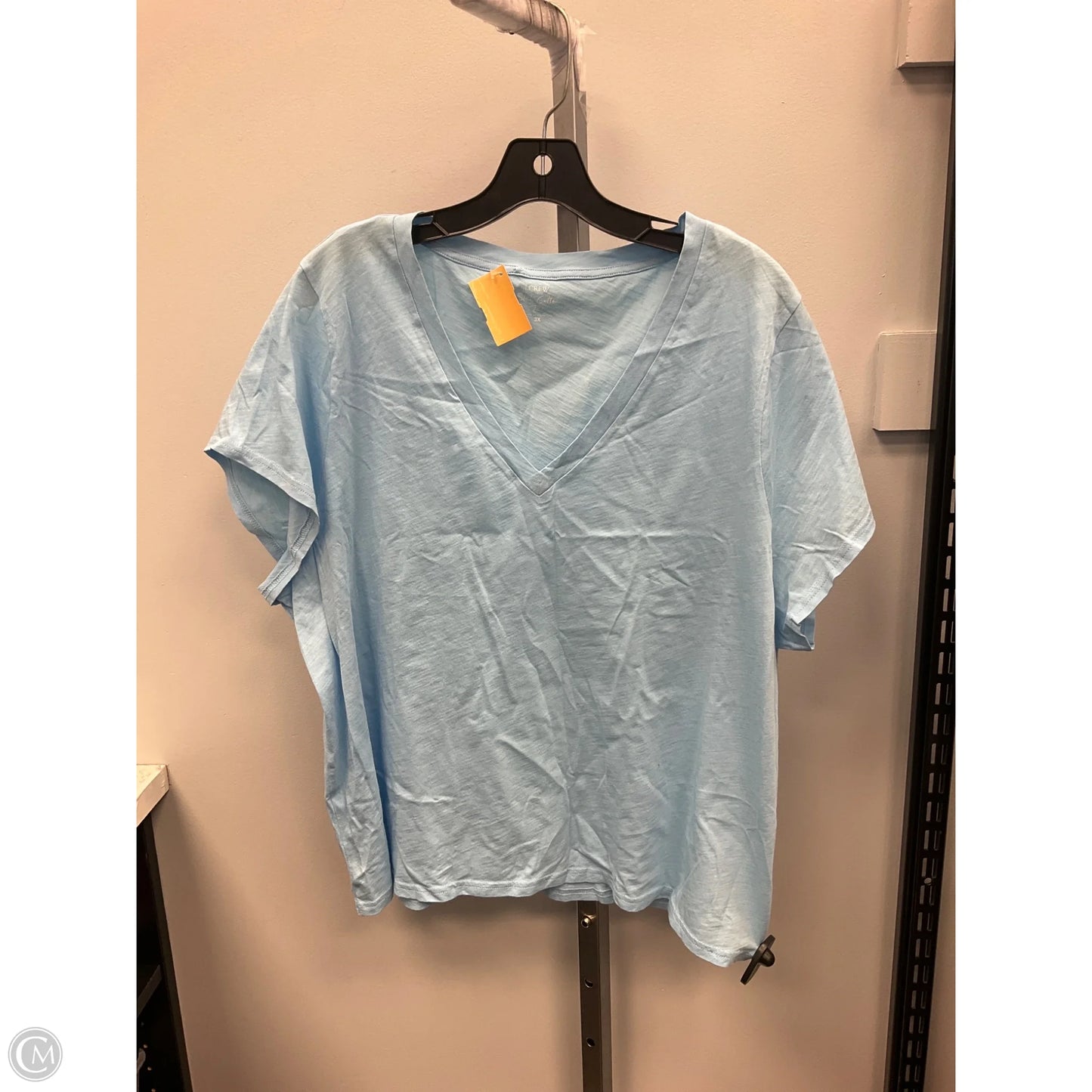 Top Short Sleeve Basic By J. Crew In Blue, Size: 3x