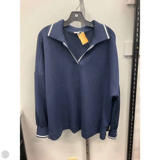 Top Long Sleeve By Cable And Gauge In Blue, Size: 2x