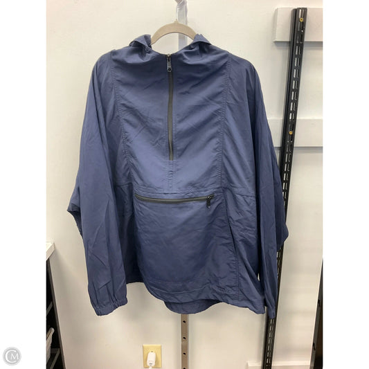 Athletic Top Long Sleeve Collar By L.l. Bean In Navy, Size: 3x