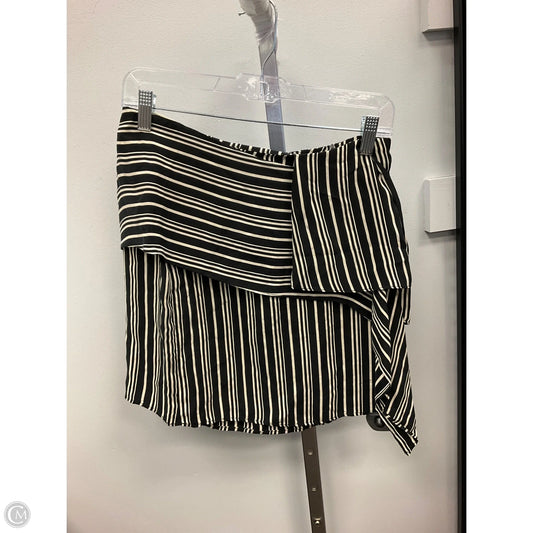 Top Sleeveless By Zara Basic In Black & Tan, Size: S