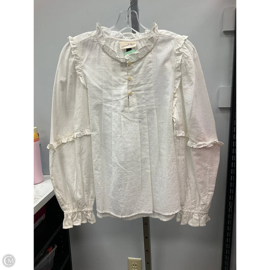 Top Long Sleeve By Universal Thread In Cream, Size: Xs