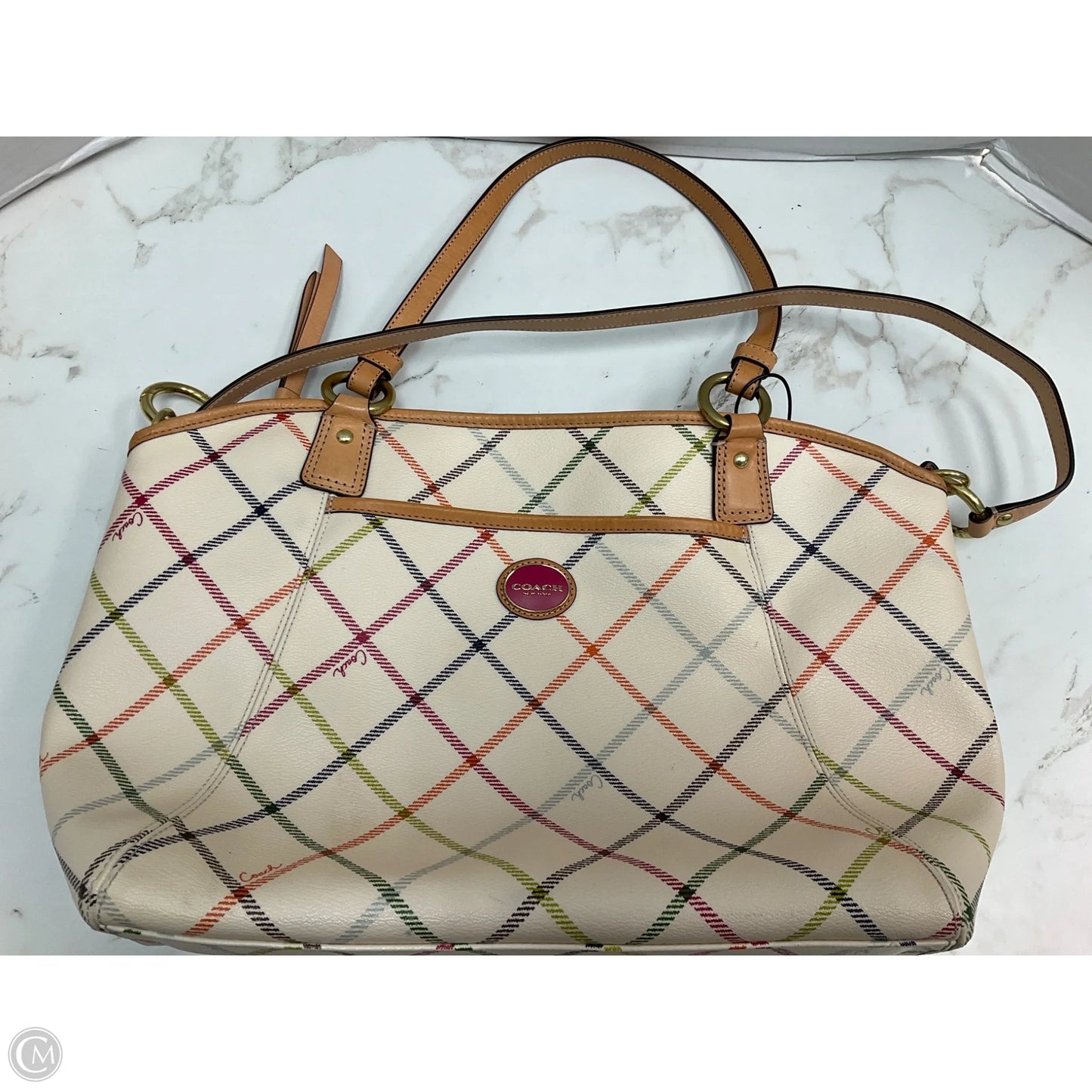 Handbag Designer By Coach, Size: Large