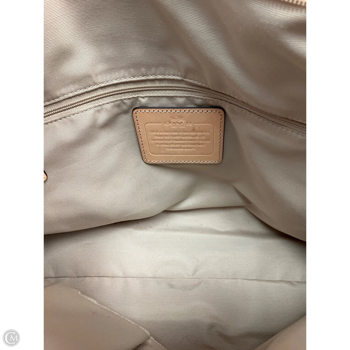 Handbag Designer By Coach, Size: Large