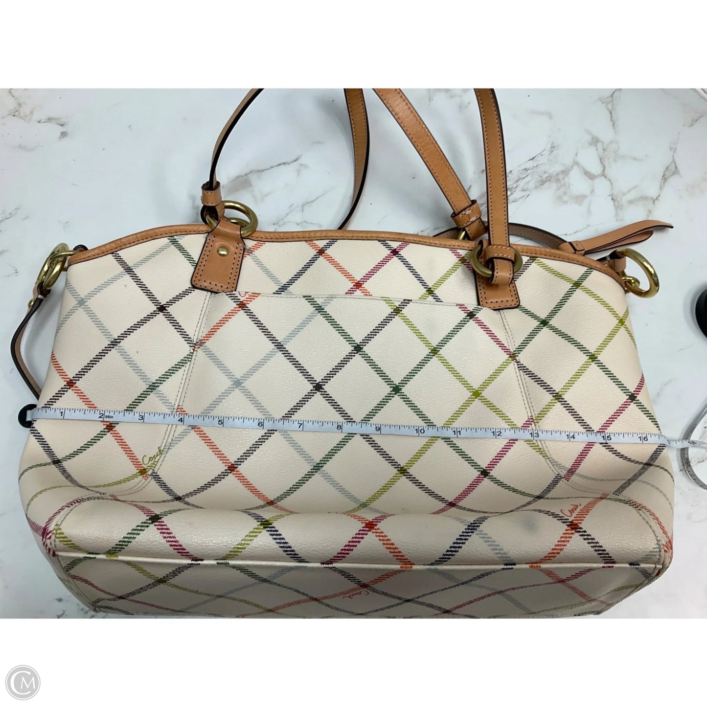 Handbag Designer By Coach, Size: Large