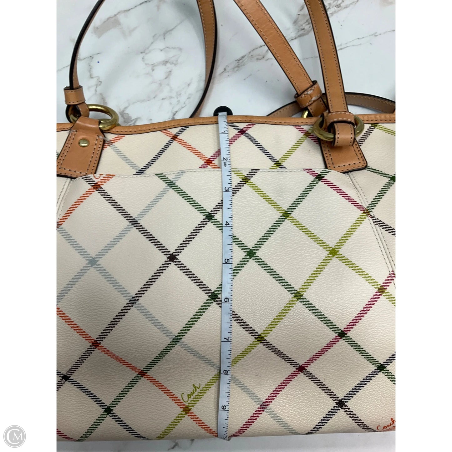 Handbag Designer By Coach, Size: Large