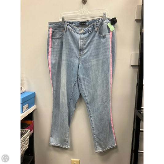Jeans Cropped By Talbots In Blue Denim, Size: 20
