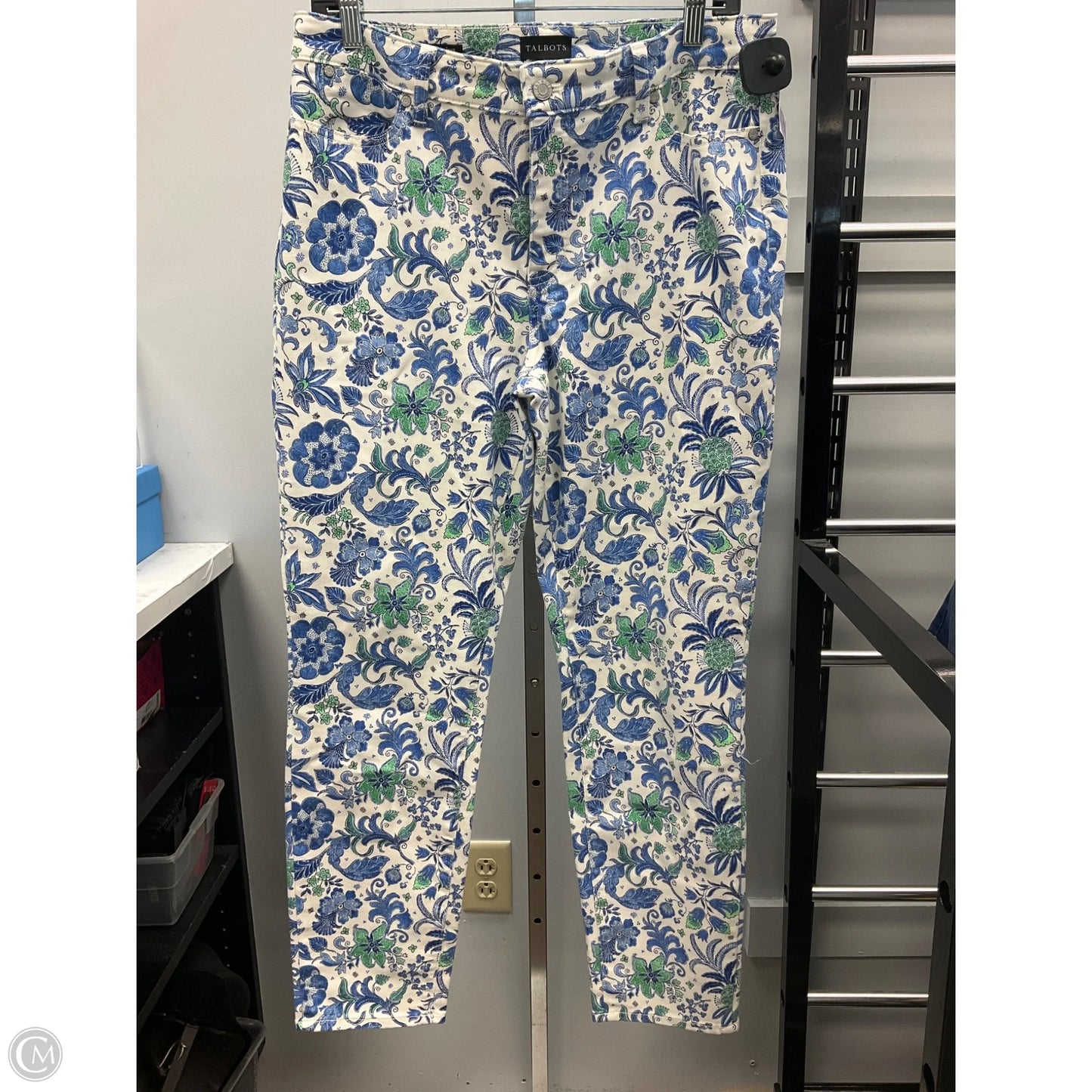 Jeans Straight By Talbots In Floral Print, Size: 10
