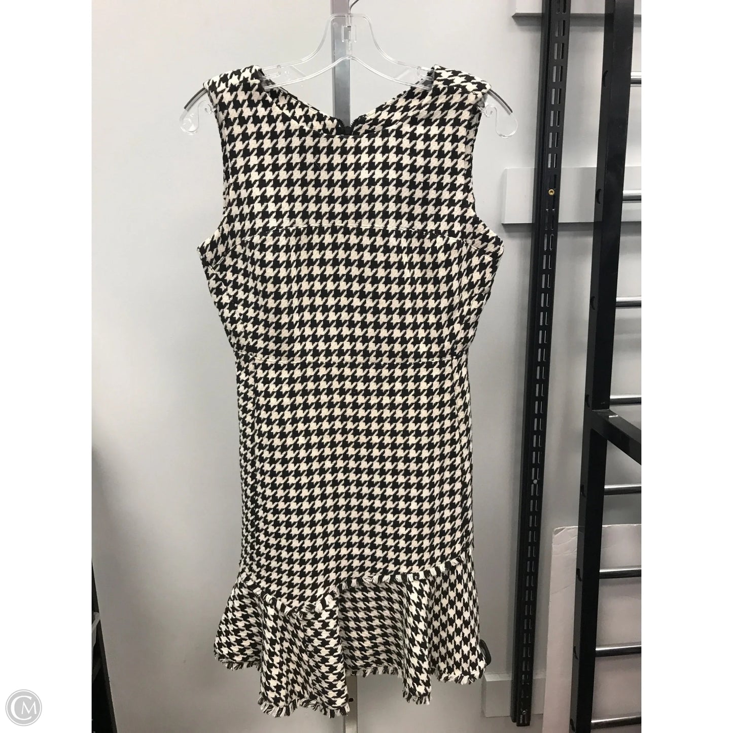 Dress Designer By Karl Lagerfeld In Black & Cream, Size: S