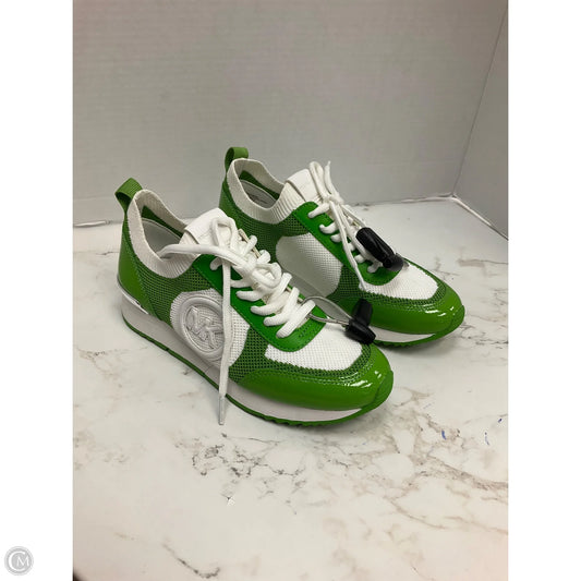 Shoes Designer By Michael Kors In Green & White, Size: 6