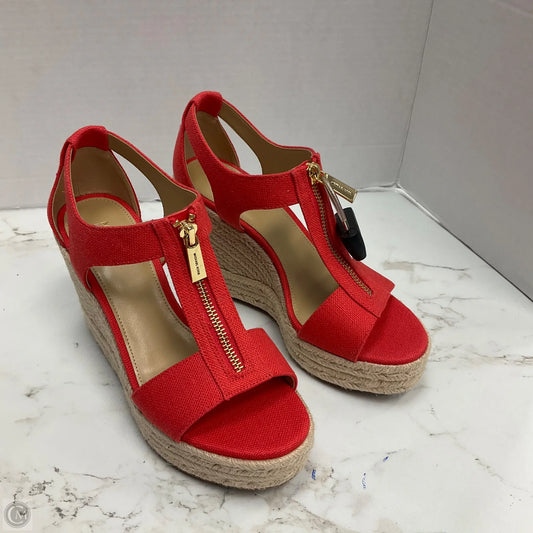 Shoes Designer By Michael Kors In Orange, Size: 6