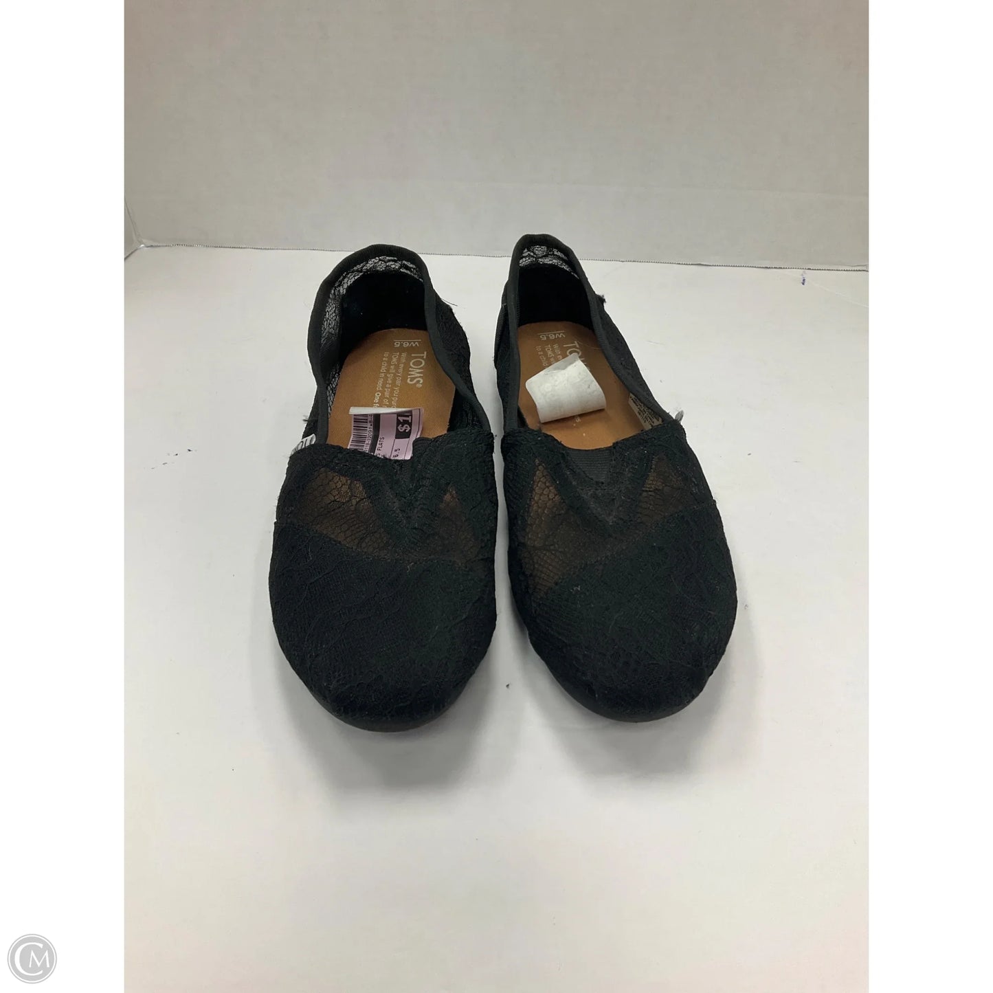 Shoes Flats By Toms In Black, Size: 6.5