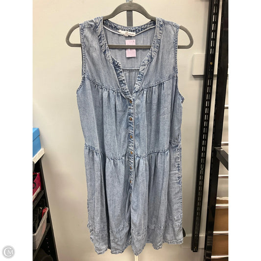 Dress Casual Short By Jane And Delancey In Blue Denim, Size: 1x