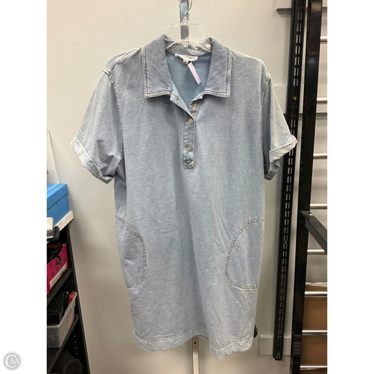 Dress Casual Short By Jane And Delancey In Blue Denim, Size: 1x