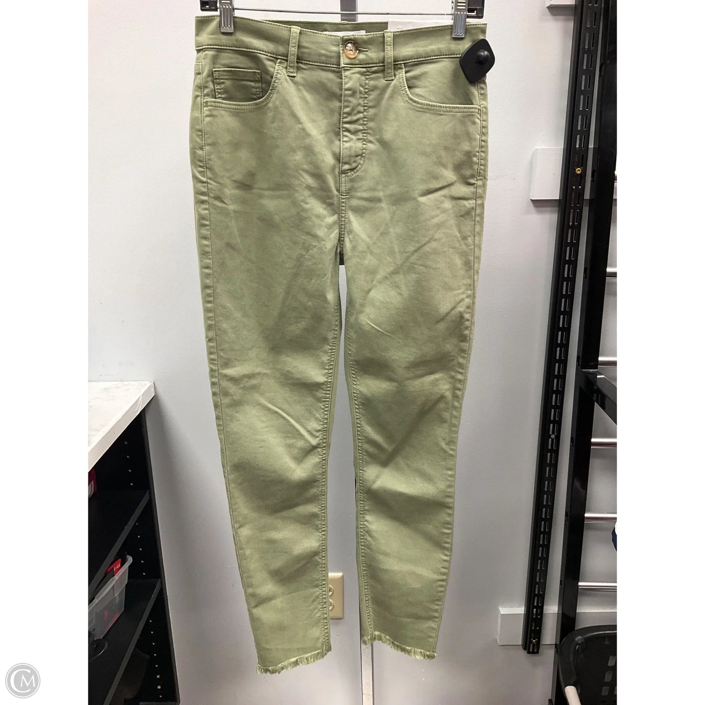 Jeans Straight By Loft In Green, Size: 4