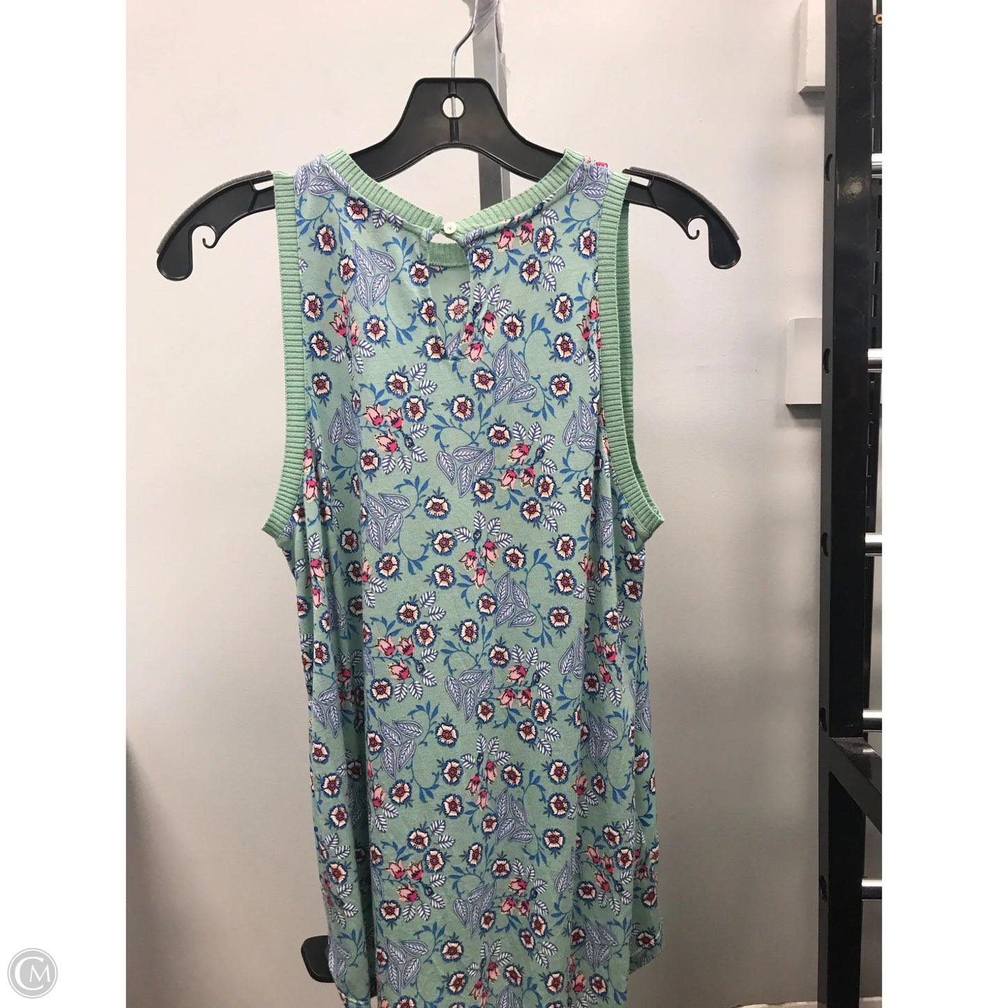 Top Sleeveless By Loft In Floral Print, Size: Xs
