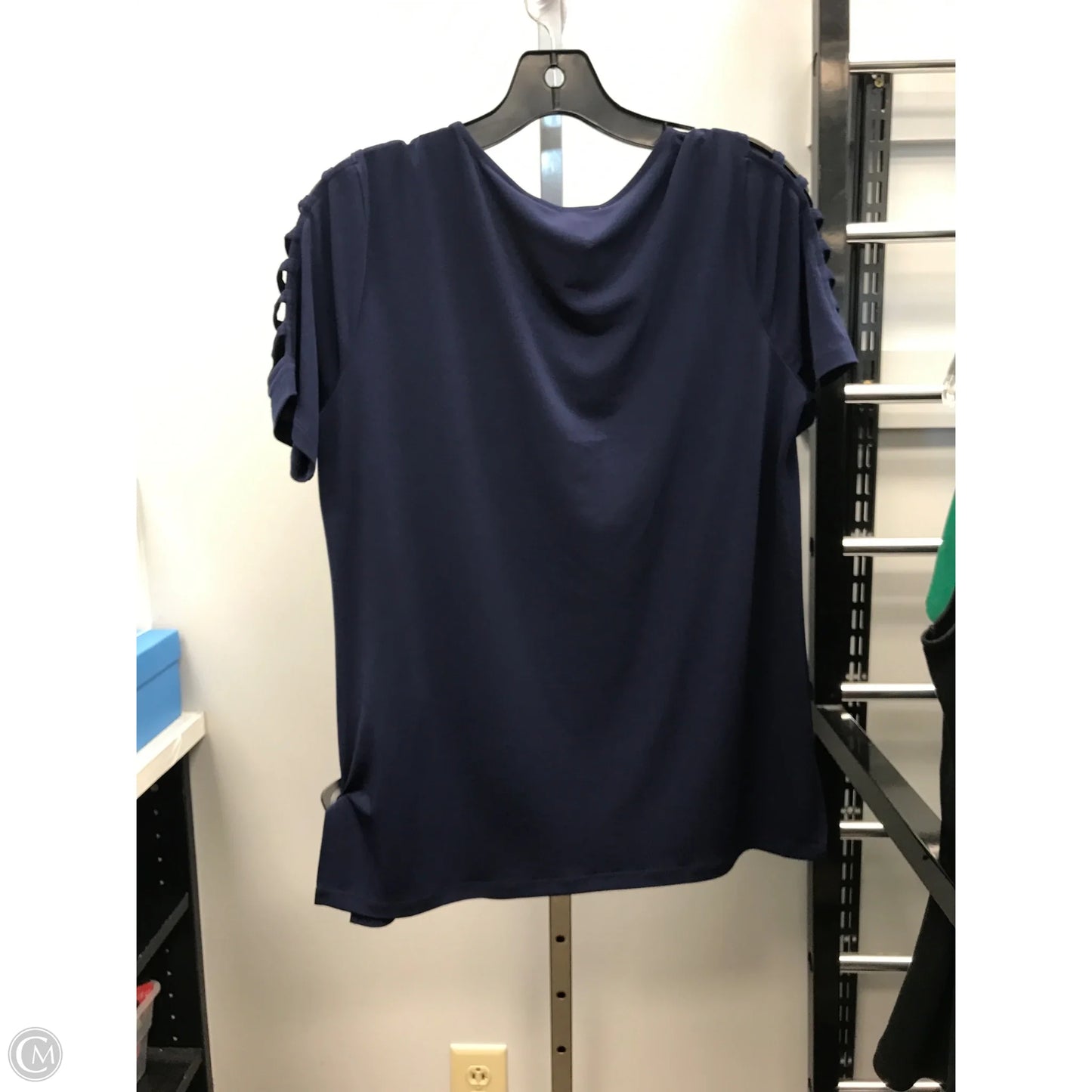Top Short Sleeve By Michael By Michael Kors In Blue, Size: M