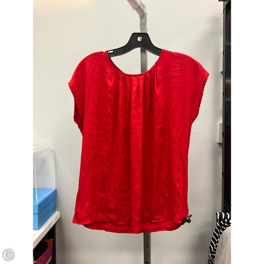 Top Short Sleeve By Loft In Red, Size: Sp