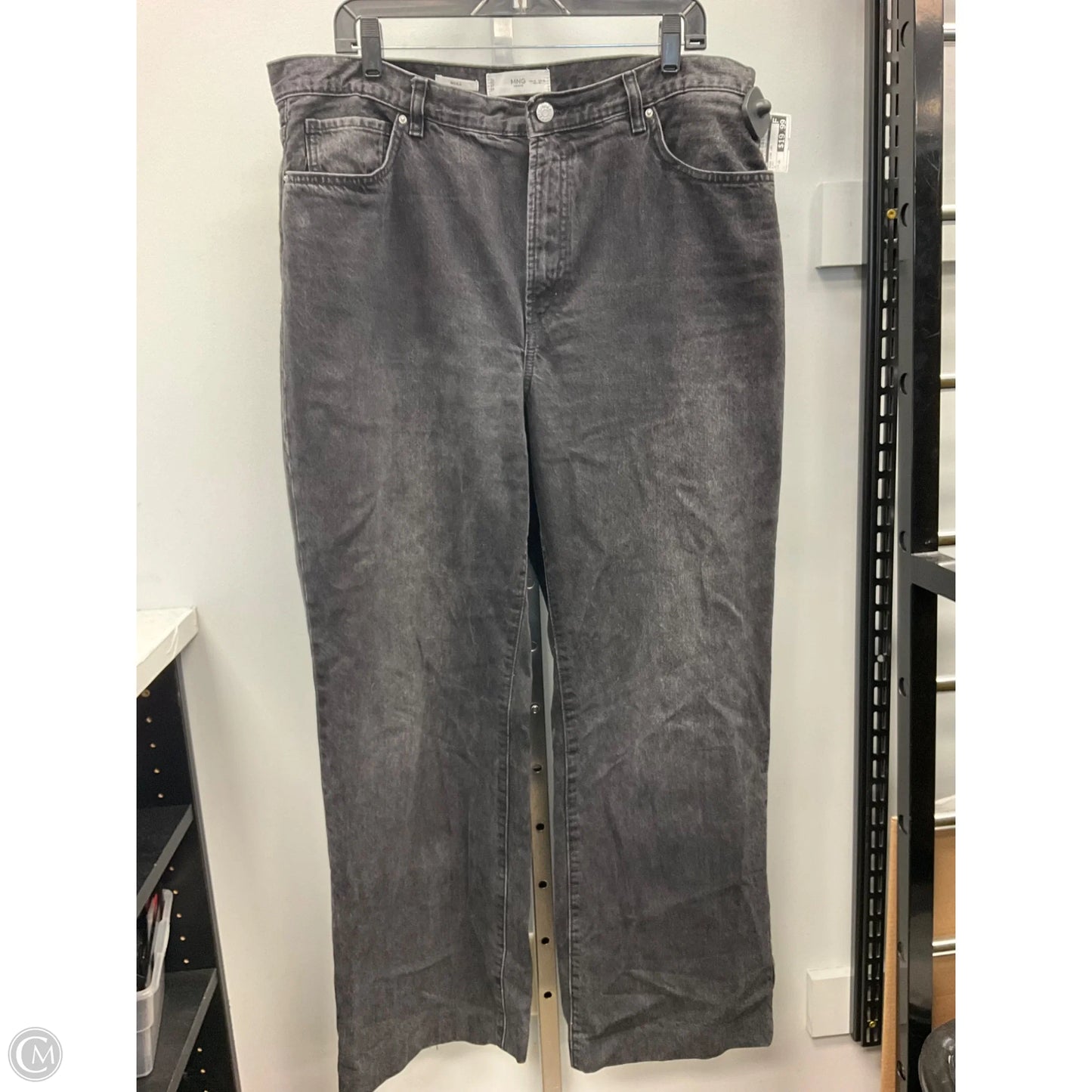 Jeans Wide Leg By Mng In Black, Size: 16