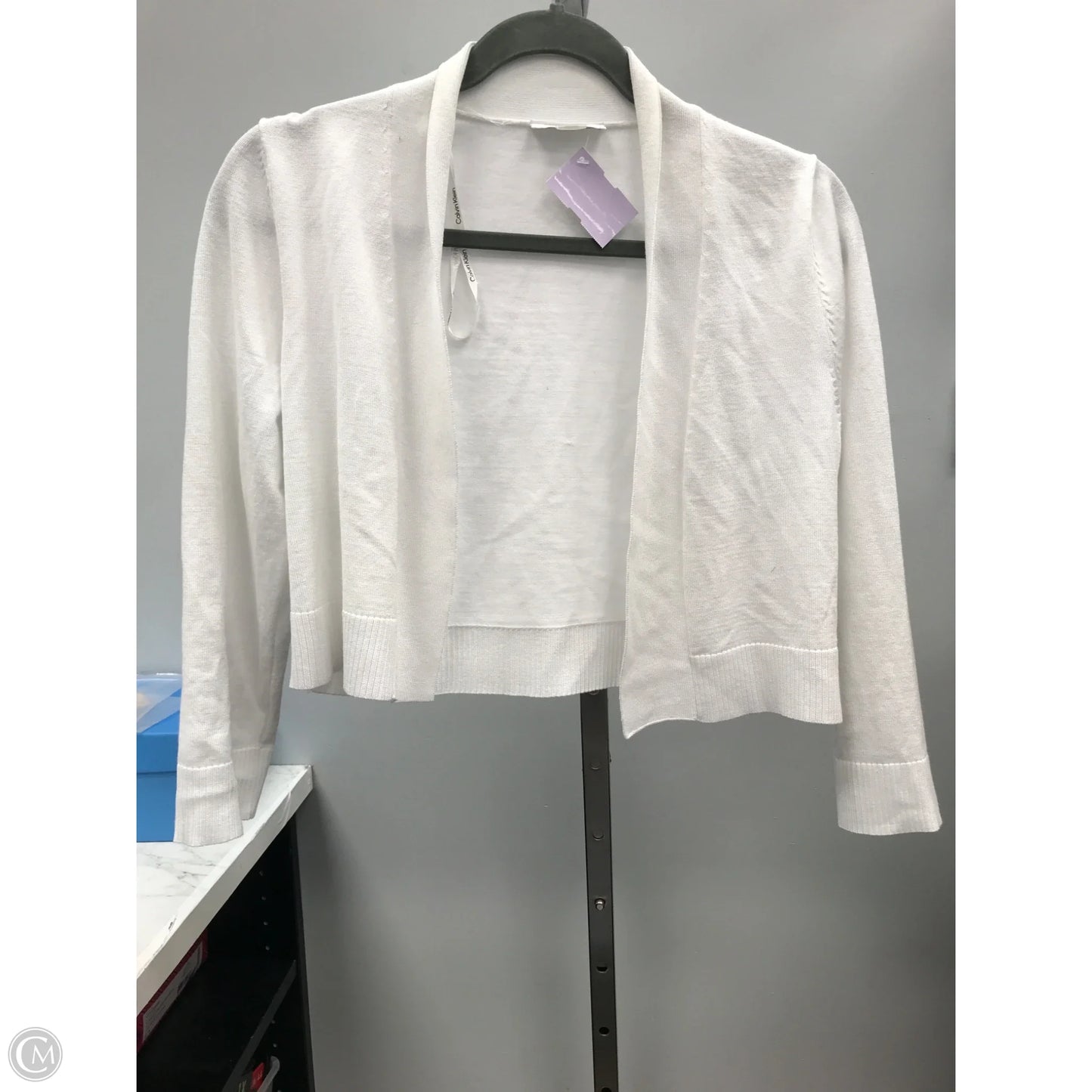 Sweater By Calvin Klein In White, Size: S