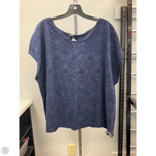 Top Short Sleeve By Old Navy In Navy, Size: Xxl
