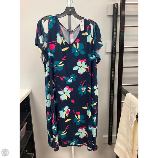 Dress Casual Short By Lane Bryant In Floral Print, Size: 22