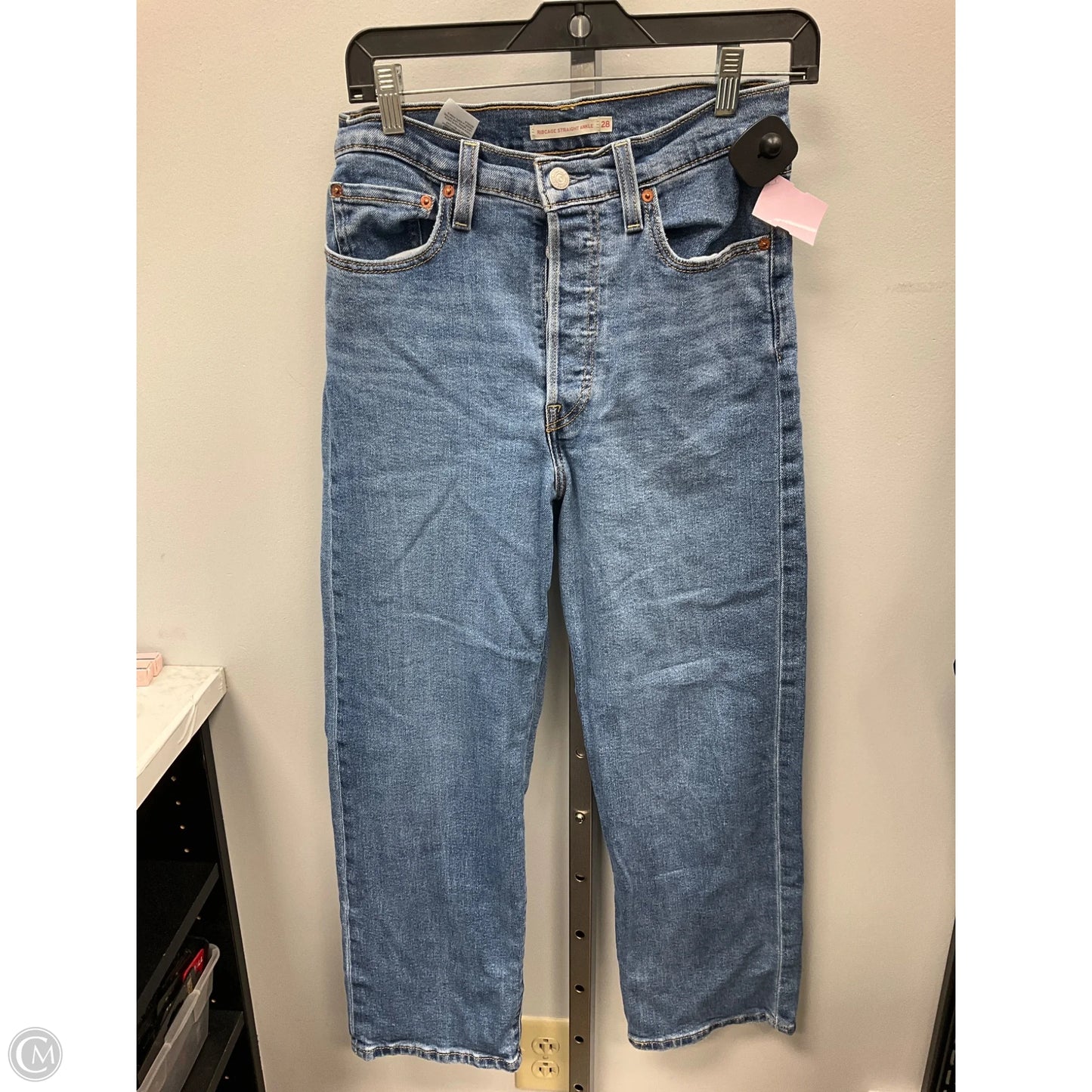 Jeans Boot Cut By Levis In Blue Denim, Size: 6