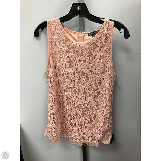 Top Sleeveless By Adrianna Papell In Pink, Size: M