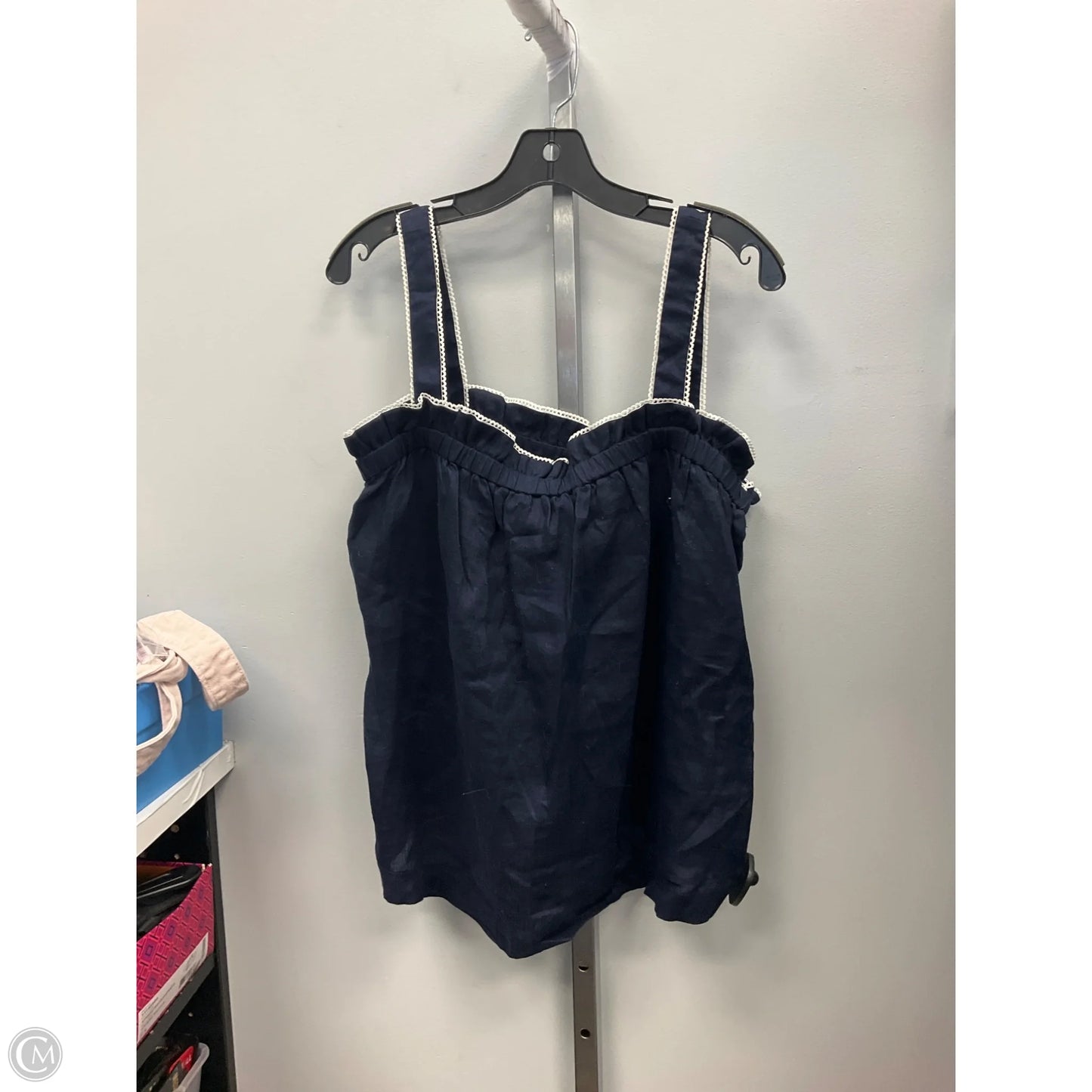 Top Sleeveless By Boden In Navy, Size: 12