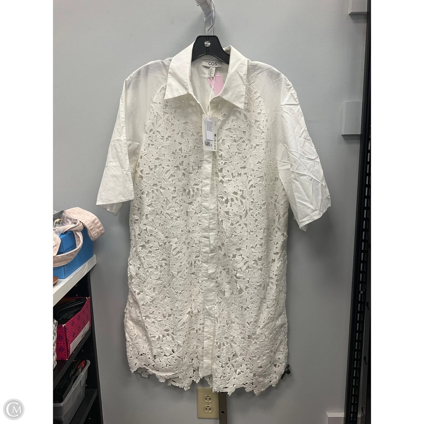 Dress Casual Midi By Cos In Cream, Size: 14