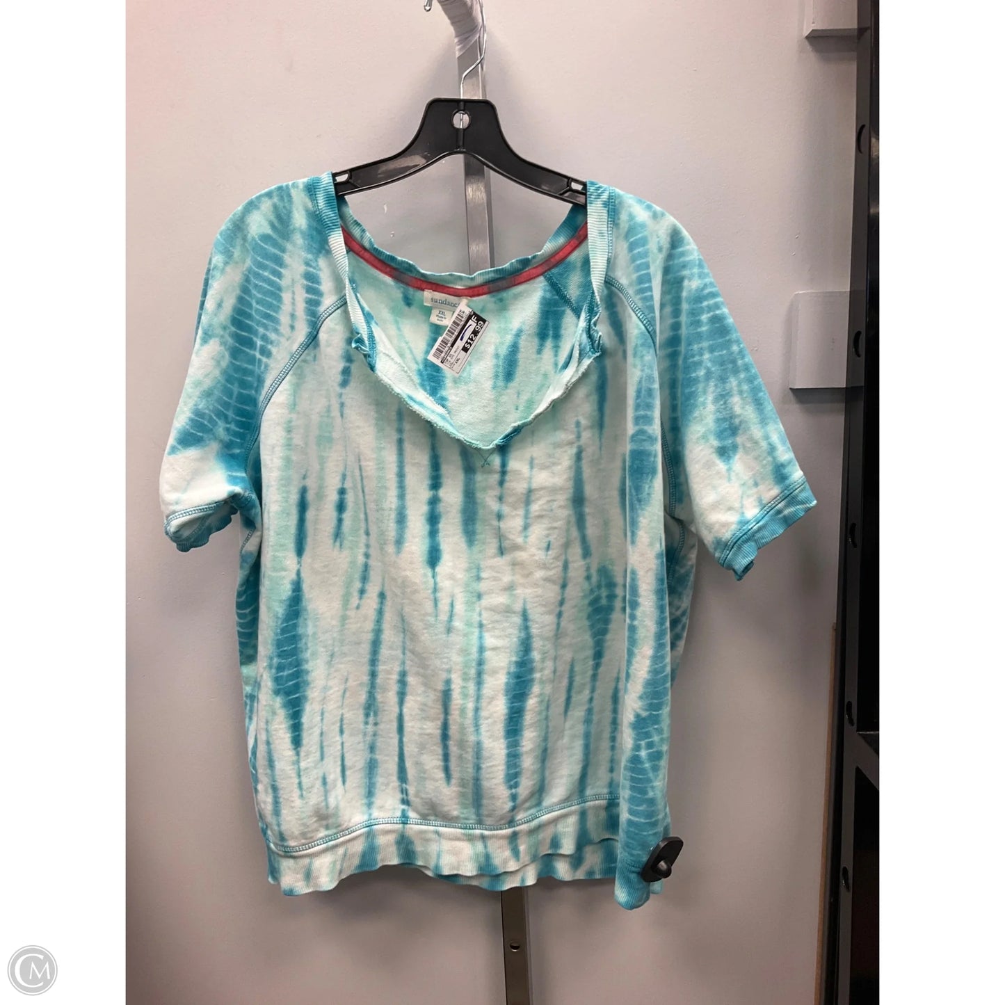 Top Short Sleeve By Sundance In Tie Dye Print, Size: Xxl