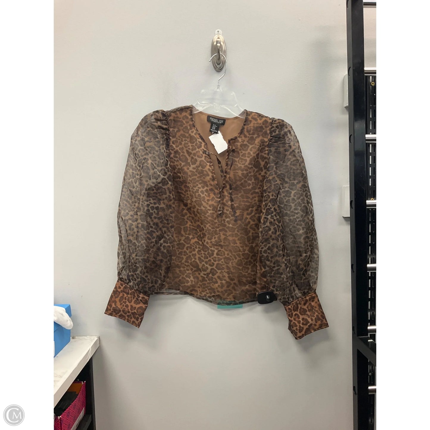 Top Long Sleeve By Rachel Zoe In Animal Print, Size: Xs