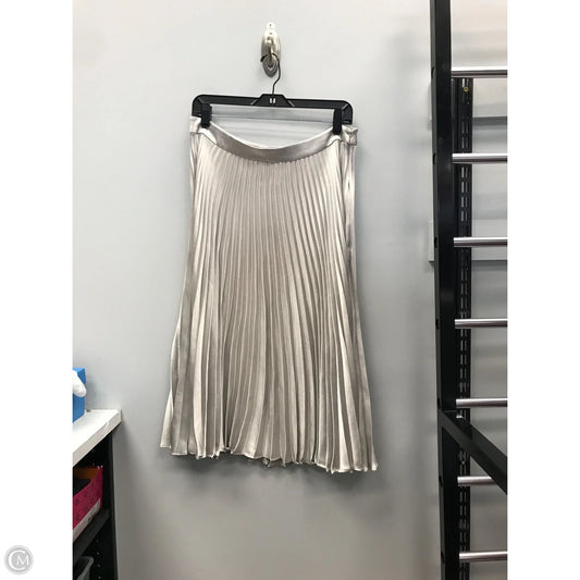 Skirt Midi By Reiss In Silver, Size: 10