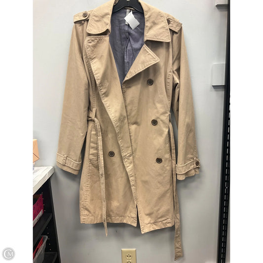 Coat Trench Coat By Old Navy In Tan, Size: L