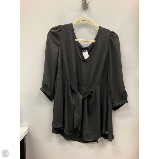 Top 3/4 Sleeve By Torrid In Black, Size: Xxl