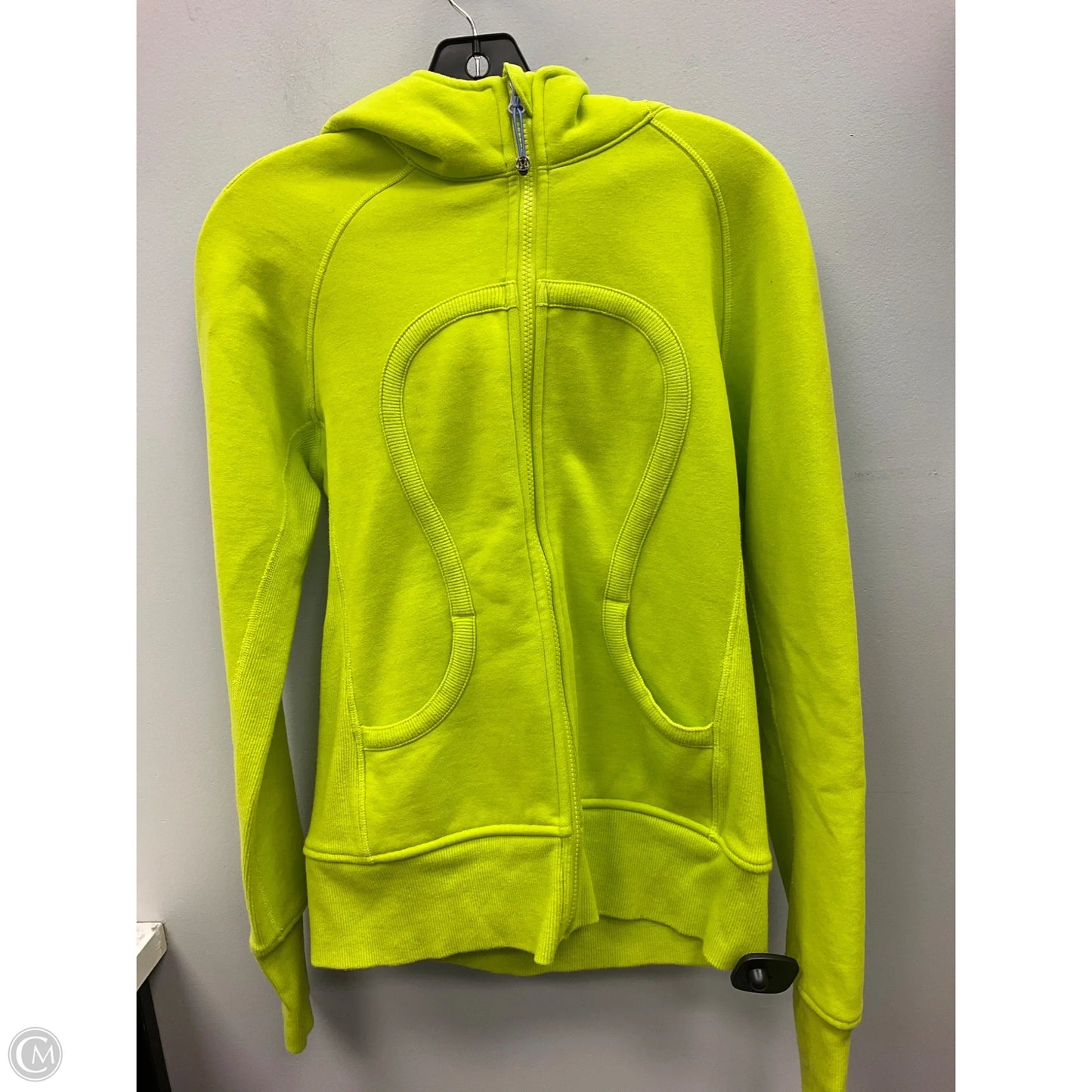 Athletic Sweatshirt Hoodie By Lululemon In Yellow, Size: 6