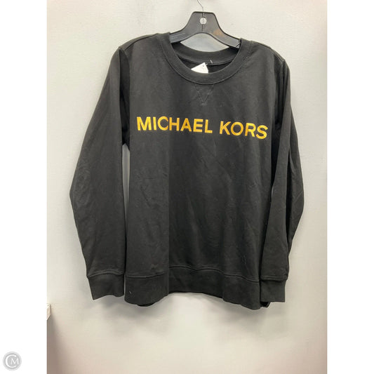 Top Long Sleeve By Michael By Michael Kors In Black & Gold, Size: M
