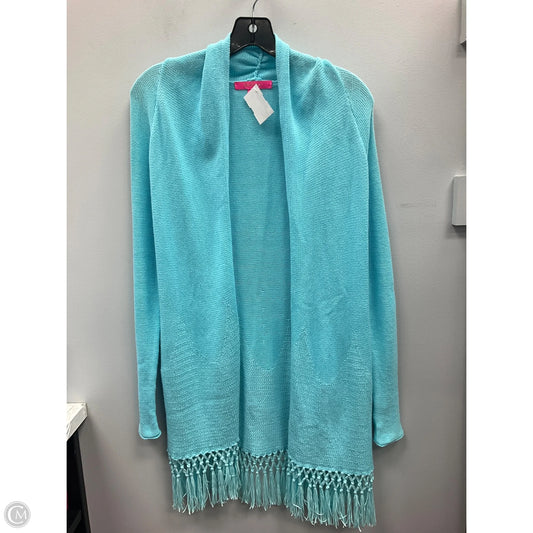 Cardigan Designer By Lilly Pulitzer In Aqua, Size: Xs