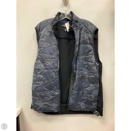 Vest Puffer & Quilted By Perry Ellis In Camouflage Print, Size: Xl
