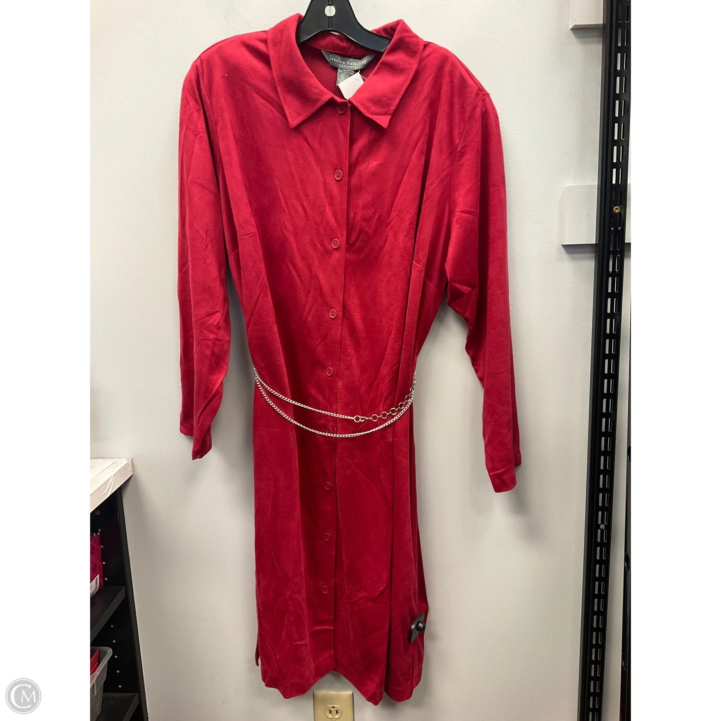 Dress Casual Short By Jessica Holbrook In Red, Size: 1x