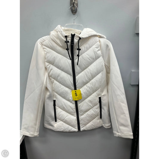 Jacket Puffer & Quilted By Dkny In Cream, Size: S