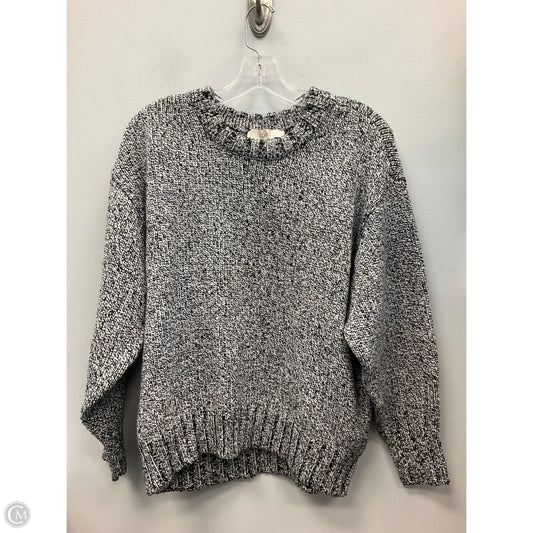 Sweater By Loft In Black & Silver, Size: Xs