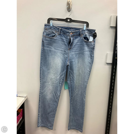 Jeans Jeggings By Chicos In Blue Denim, Size: L