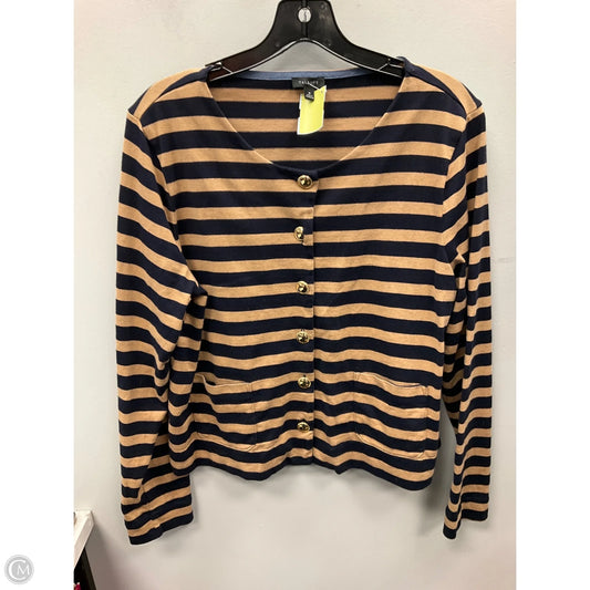 Top Long Sleeve By Talbots In Striped Pattern, Size: M