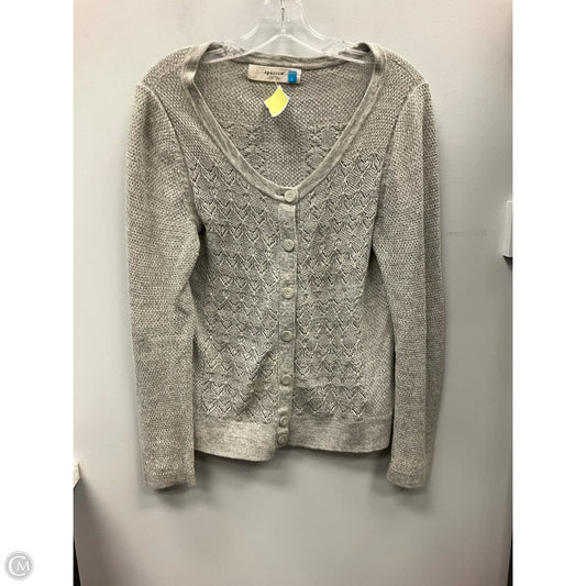 Sweater Cardigan By Sparrow In Grey, Size: L