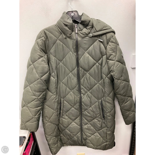 Jacket Puffer & Quilted By Michael By Michael Kors In Green, Size: L