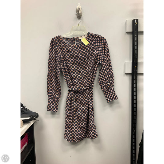 Dress Casual Midi By Loft In Blue & Pink, Size: Xsp
